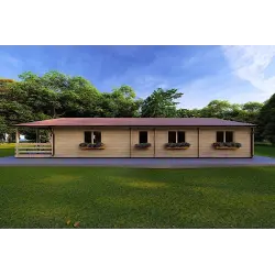 Casa de madera SOFIA 8x14.50 44mm, lado derecho