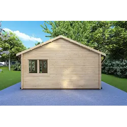 Casa de madera para jardín VIOLA 6x5.2 44mm, lado derecho