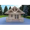 Casa aislada con altillo y terraza GAIA 33.30 m² 44/100/44 mm, vista frontal