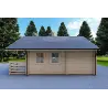 Casa aislada con altillo y terraza GAIA 33.30 m² 44/100/44 mm, lado derecho