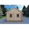 Casa aislada con altillo y terraza GAIA 33.30 m² 44/100/44 mm, parte trasera