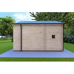 Casa de madera ELODIE 4x6 44mm, lado derecho