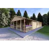Casa prefabricada 116 m² FIRENZE 44/140/44 mm, frente lado derecho