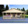 Casa prefabricada 116 m² FIRENZE 44/140/44 mm, vista frontal