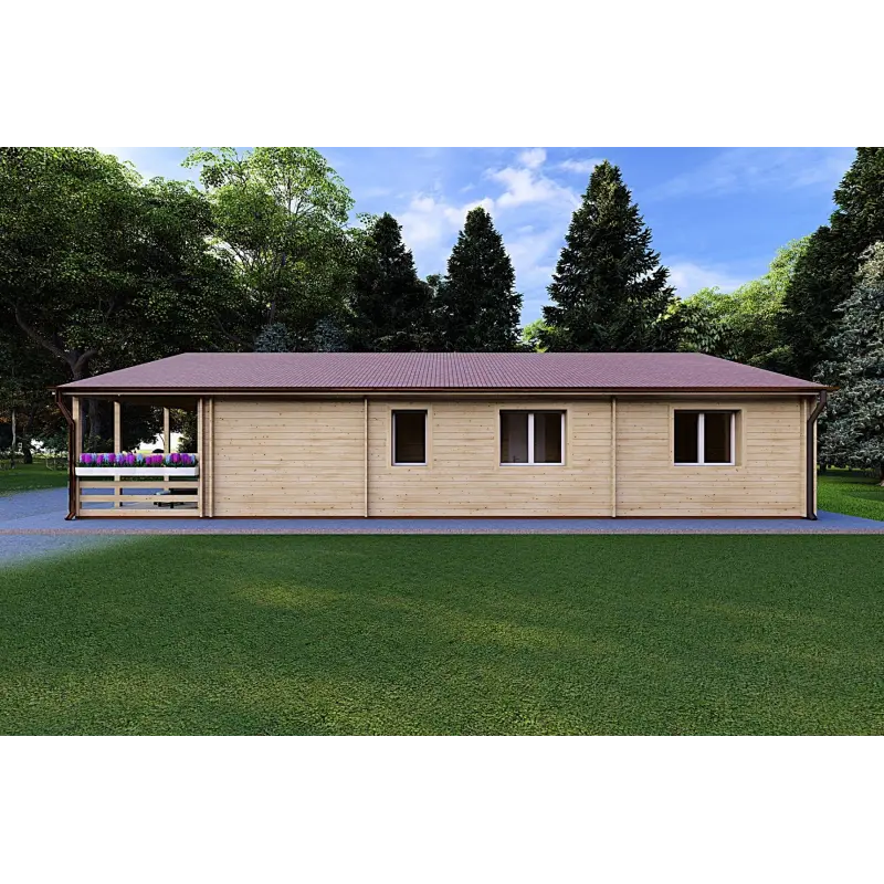 Casa prefabricada 116 m² FIRENZE 44/140/44 mm, lado derecho