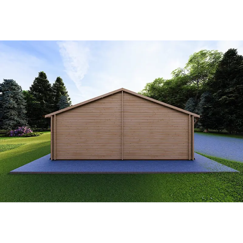 Casa prefabricada 116 m² FIRENZE 44/140/44 mm, parte trasera
