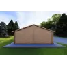 Casa prefabricada 116 m² FIRENZE 44/140/44 mm, parte trasera