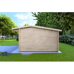 Casa de madera para jardín AZZURRA 4x4 44mm, lado derecho