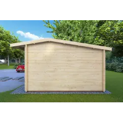 Cobertizo de madera AZZURRA 5x4 44mm, lado derecho