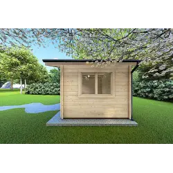 Casa de madera para jardín LELLA 5x4 44mm, lado derecho