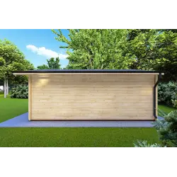 Casa de madera para jardín ARIZONA 5x6 44mm, lado derecho