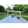 Pérgola de madera 20 m², lado derecho