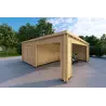 Garaje con cochera a un agua 38 m² 44mm, frente lado derecho