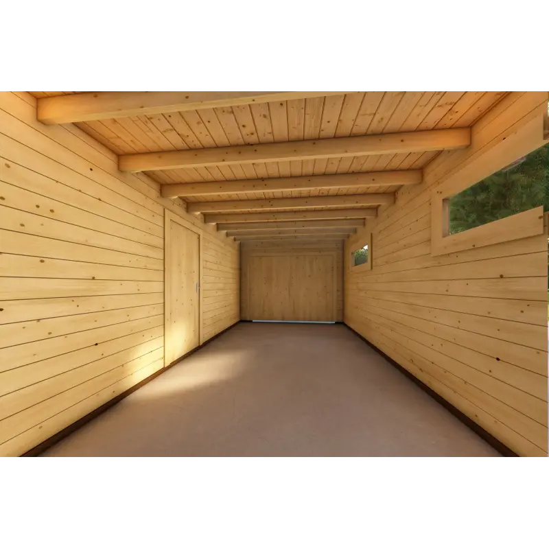 Garaje con cochera a un agua 38 m² 44mm, interior