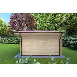 Caseta de jardín EMILY 5x4 44mm, lado derecho