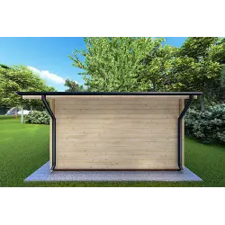 Cobertizo de madera EMILY 6x4 44mm, lado derecho