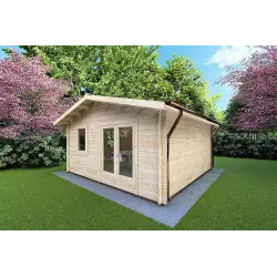 Oficina de jardín MATILDE 6x6 44mm, frente lado derecho