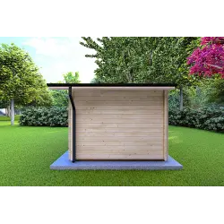 Casa de madera para jardín EMILY 6x3 44mm, lado derecho