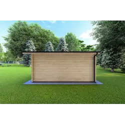 Casa de madera para jardín CHIARA 4x5 44mm, lado derecho