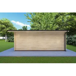 Cobertizo de madera CHIARA 4x6 44mm, lado derecho