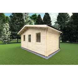 Caseta de jardín CHIARA 5x3 44mm, frente lado derecho