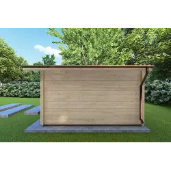 Casita de madera CHIARA 5x4 44mm, lado derecho