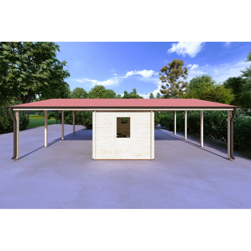 Cochera doble con trastero 58.28 m² 44mm, lado derecho
