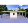 Cochera doble con trastero 58.28 m² 44mm, lado derecho