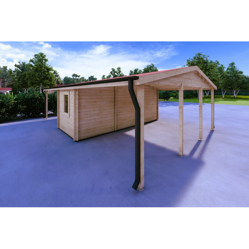 Cochera doble con trastero 58.28 m² 44mm, frente lado izquierdo