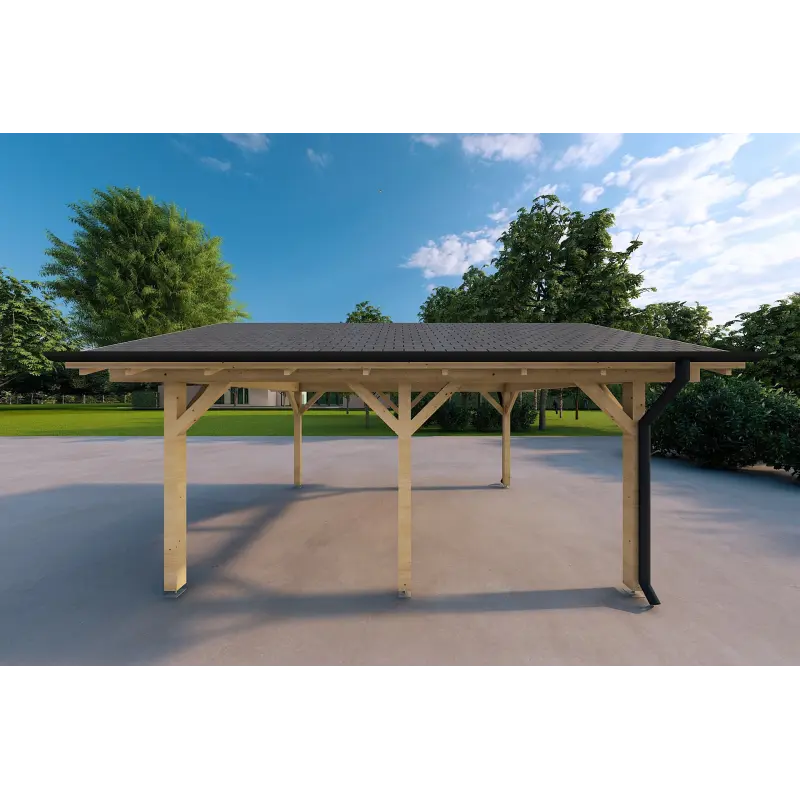 Cochera de madera 3.2x4.4, lado derecho