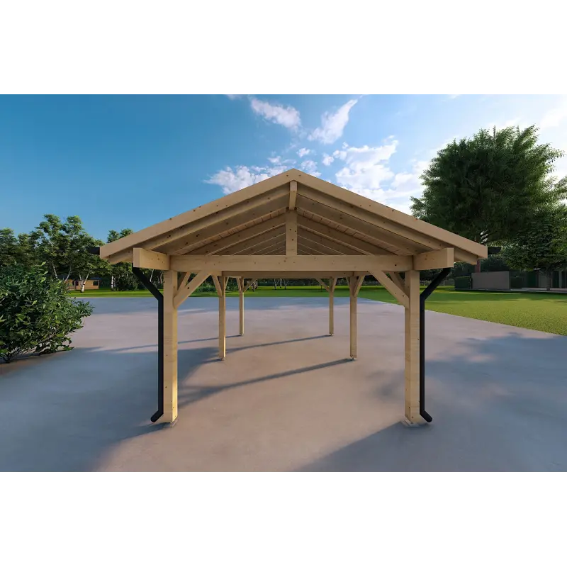 Cochera de madera 3.2x4.4, parte trasera