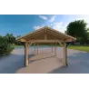Cochera de madera 3.2x4.4, parte trasera