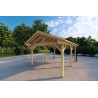 Cochera de madera 3.2x4.4, frente lado derecho