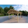 Cochera de madera 3.2x4.4, frente lado derecho