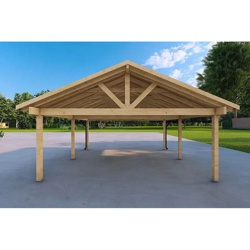 Cochera de madera 25 m² , parte trasera