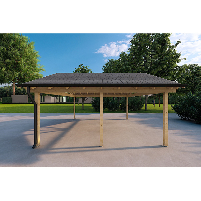 Cochera de madera 25 m² , lado derecho
