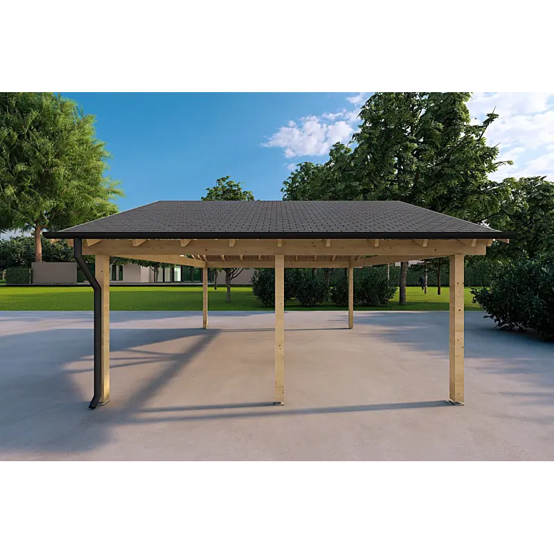 Cochera de madera 25 m² , lado derecho