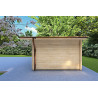Casa de madera para jardín con dos estancias independientes ALLEGRA 5x3 44mm, lado derecho