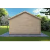 Oficina prefabricada para exterior VIVIENNE 5x3.5 44mm, parte trasera