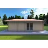 Casa de madera moderna NATALIA 95 m² 68mm, lado derecho