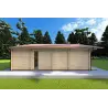 Casa de madera moderna NATALIA 95 m² 68mm, lado izquierdo
