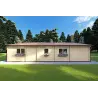 Casa de madera moderna ROSALIA 95 m² 68mm, parte trasera