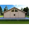 Casa de madera moderna ASPEN 10x8 68mm, parte trasera