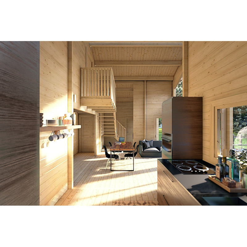 Casa de madera de dos plantas ASPEN | Caleba