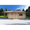 Casa de madera moderna ASPEN 10x8 68mm, lado derecho