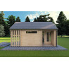 Casa de madera para jardín NINA 6x3 44mm, lado derecho