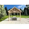 Pérgola de madera 3x3, lado derecho