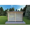 Gazebo en madera 4x4 OLIVIA, lado A