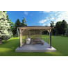 Gazebo en madera 4x4 OLIVIA, lado B
