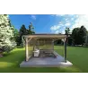 Gazebo en madera 4x4 OLIVIA, lado B